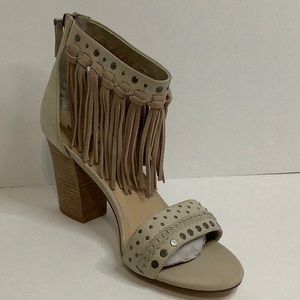 NIB SBICCA FRINGE HEEL SANDAL